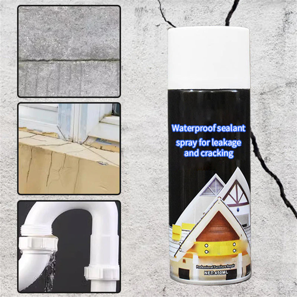 Waterproof Leak Filler Spray Rubber Flexx Repair  Sealant   Point To Seal Cracks Holes Leaks Corrosion More For Indoor Or Outdoor Use Black Paint